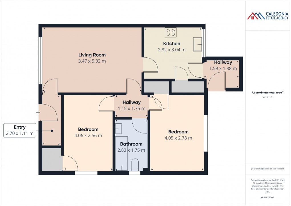 Floorplan for Coll, Mannfield Place, Carrbridge *REDUCED PRICE*