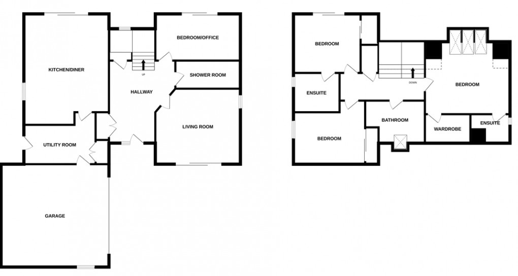 Floorplan for 1 Anderson Grove, Kincraig, Kingussie **REDUCED PRICE**