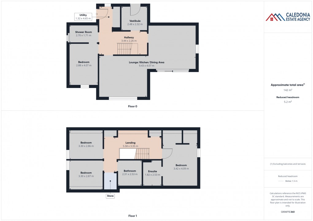 Floorplan for Lairig View, 2 Achantoul Court, Aviemore