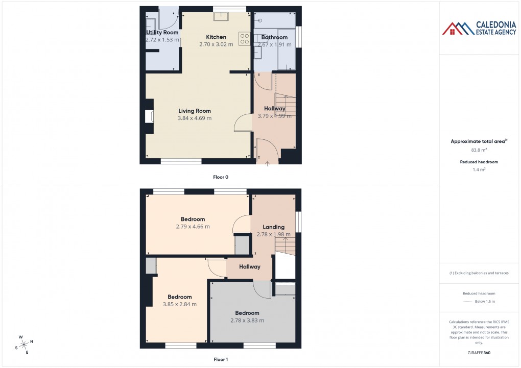 Floorplan for 18 Cluny Terrace, Kingussie **CLOSING DATE FRIDAY 6TH MARCH @ 12PM**