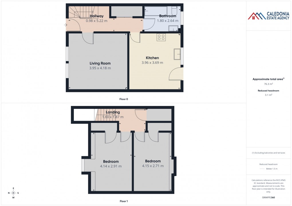 Floorplan for 5 Columba Terrace, Kingussie  **REDUCED PRICE**