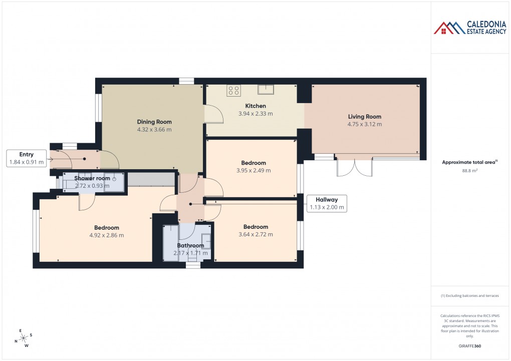 Floorplan for 3 Carn Aghaidh, Aviemore