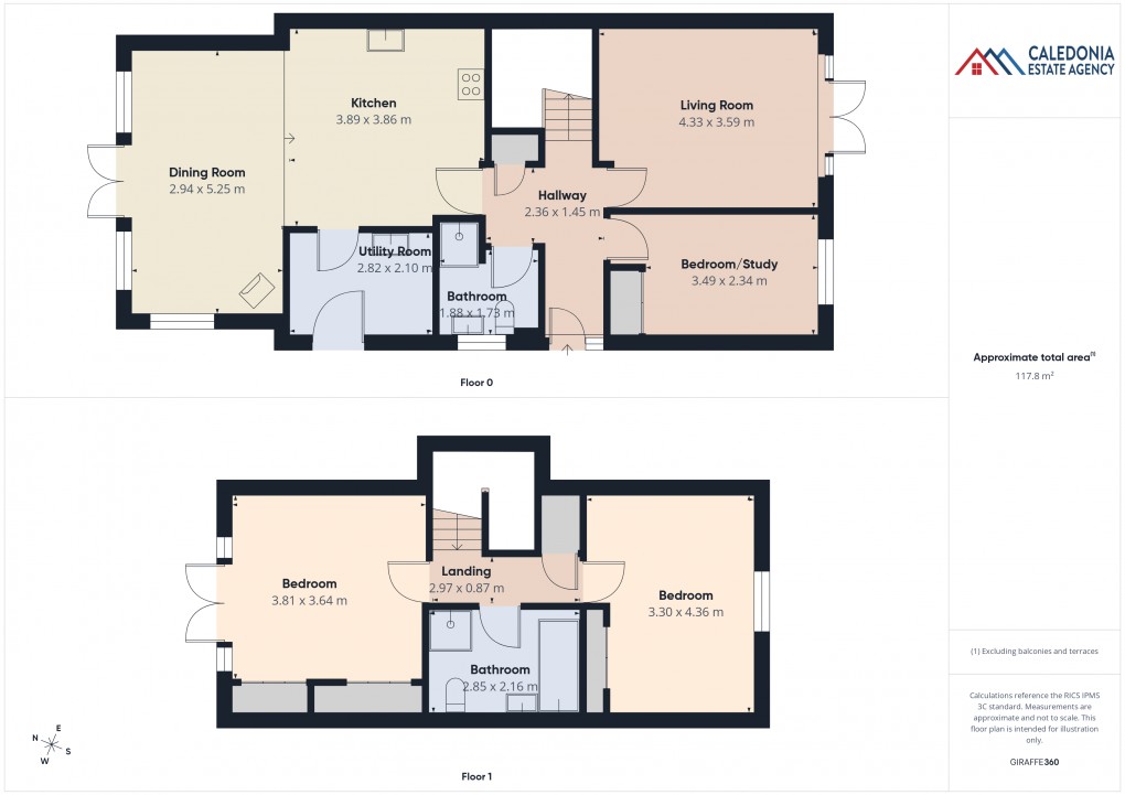 Floorplan for AM Bodach, Kingussie Road, Newtonmore