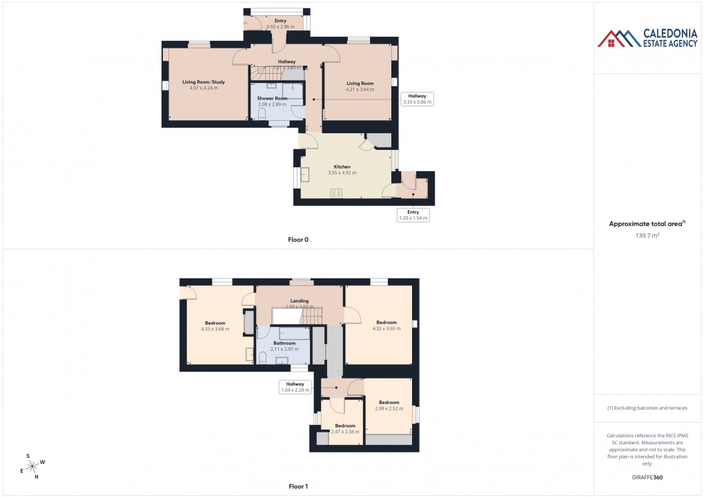 Floorplan for Columba Cottage, Mill Road, Kingussie