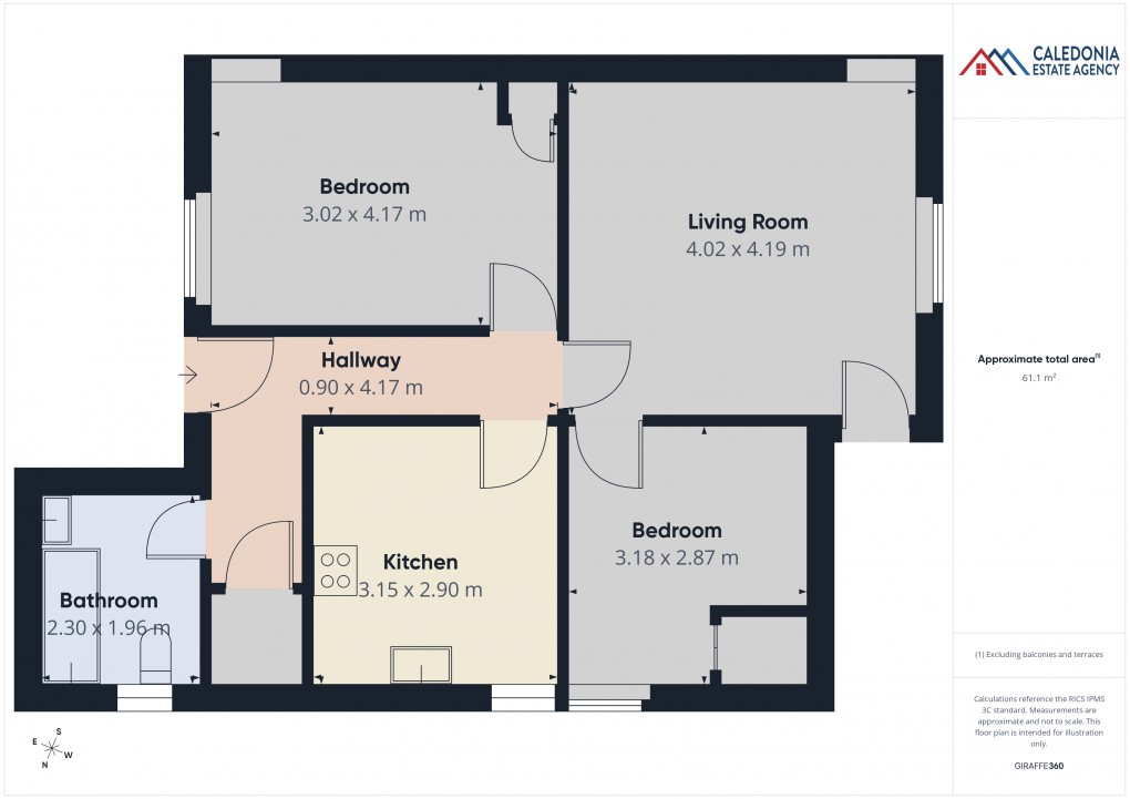 Floorplan for 4 Dunbarry Cottages, Kingussie